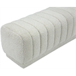 Meridian Furniture Heathrow Cream Ottoman/Bench