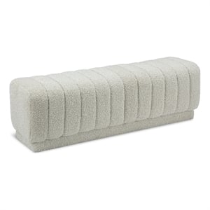 Meridian Furniture Heathrow Cream Ottoman/Bench