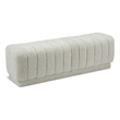 Meridian Furniture Heathrow Cream Ottoman/Bench