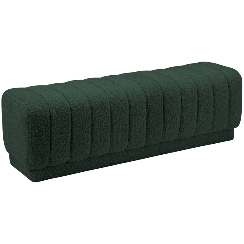 Meridian Furniture Heathrow Green Ottoman/Bench