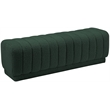 Meridian Furniture Heathrow Green Ottoman/Bench