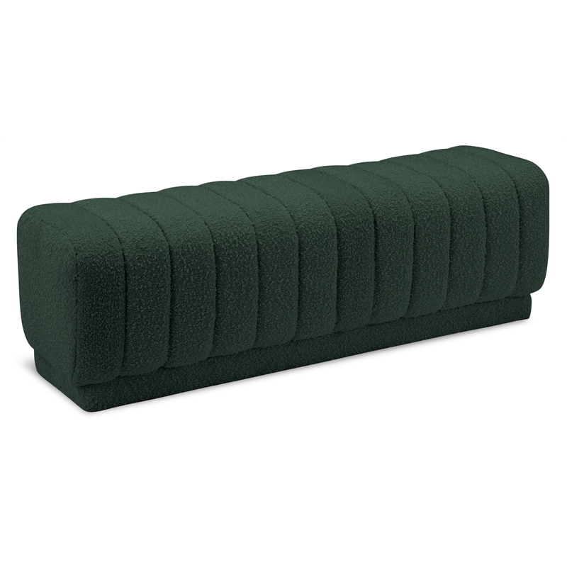 Meridian Furniture Heathrow Green Ottoman/Bench