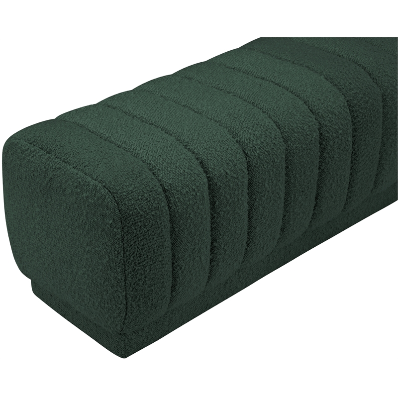 Meridian Furniture Heathrow Green Ottoman/Bench