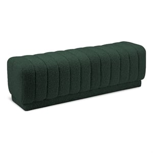 Meridian Furniture Heathrow Green Ottoman/Bench