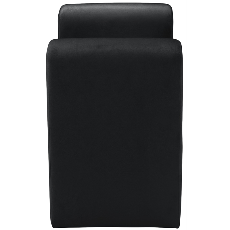 Meridian Furniture Stylus Black Velvet Bench