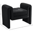 Meridian Furniture Stylus Black Velvet Bench