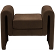 Meridian Furniture Stylus Brown Velvet Bench