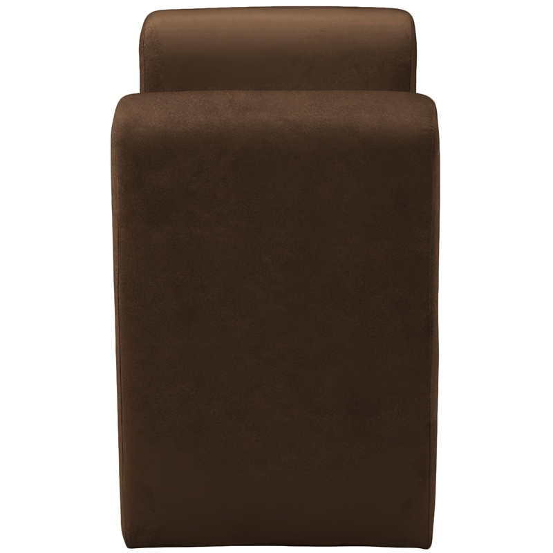 Meridian Furniture Stylus Brown Velvet Bench