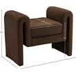 Meridian Furniture Stylus Brown Velvet Bench