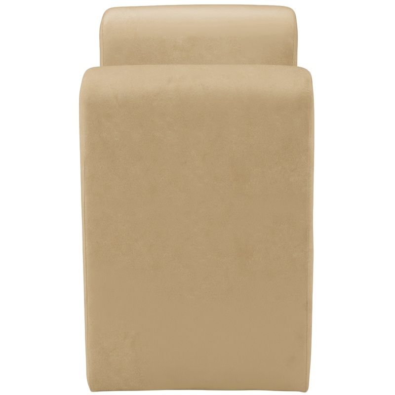 Meridian Furniture Stylus Camel Velvet Bench