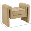 Meridian Furniture Stylus Camel Velvet Bench