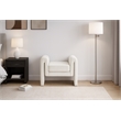 Meridian Furniture Stylus Cream Velvet Bench