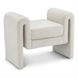 Meridian Furniture Stylus Cream Velvet Bench