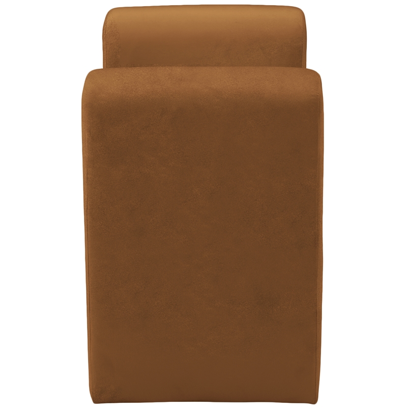 Meridian Furniture Stylus Saddle Velvet Bench