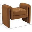 Meridian Furniture Stylus Saddle Velvet Bench