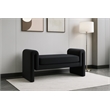 Meridian Furniture Stylus Black Velvet Bench