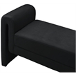 Meridian Furniture Stylus Black Velvet Bench
