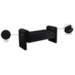 Meridian Furniture Stylus Black Velvet Bench