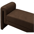 Meridian Furniture Stylus Brown Velvet Bench