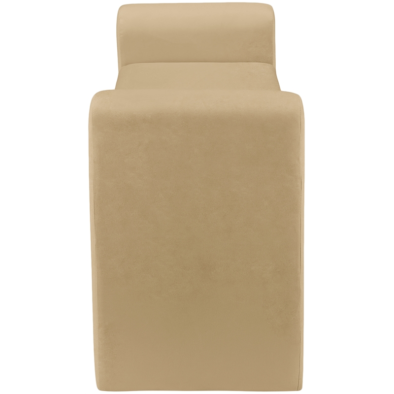 Meridian Furniture Stylus Camel Velvet Bench