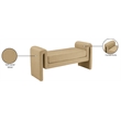 Meridian Furniture Stylus Camel Velvet Bench