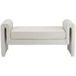 Meridian Furniture Stylus Cream Velvet Bench