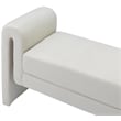 Meridian Furniture Stylus Cream Velvet Bench