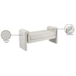 Meridian Furniture Stylus Cream Velvet Bench