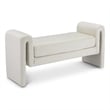 Meridian Furniture Stylus Cream Velvet Bench
