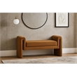 Meridian Furniture Stylus Saddle Velvet Bench