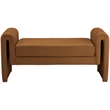 Meridian Furniture Stylus Saddle Velvet Bench