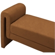 Meridian Furniture Stylus Saddle Velvet Bench