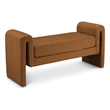 Meridian Furniture Stylus Saddle Velvet Bench
