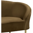 Meridian Furniture Ritz Brown Velvet Accent Chair