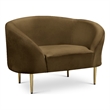 Meridian Furniture Ritz Brown Velvet Accent Chair