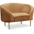 Meridian Furniture Ritz Saddle Velvet Accent Chair