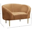 Meridian Furniture Ritz Saddle Velvet Accent Chair