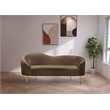 Meridian Furniture Ritz Brown Velvet Loveseat