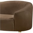 Meridian Furniture Ritz Brown Velvet Loveseat