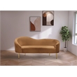 Meridian Furniture Ritz Saddle Velvet Loveseat