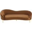 Meridian Furniture Ritz Saddle Velvet Sofa