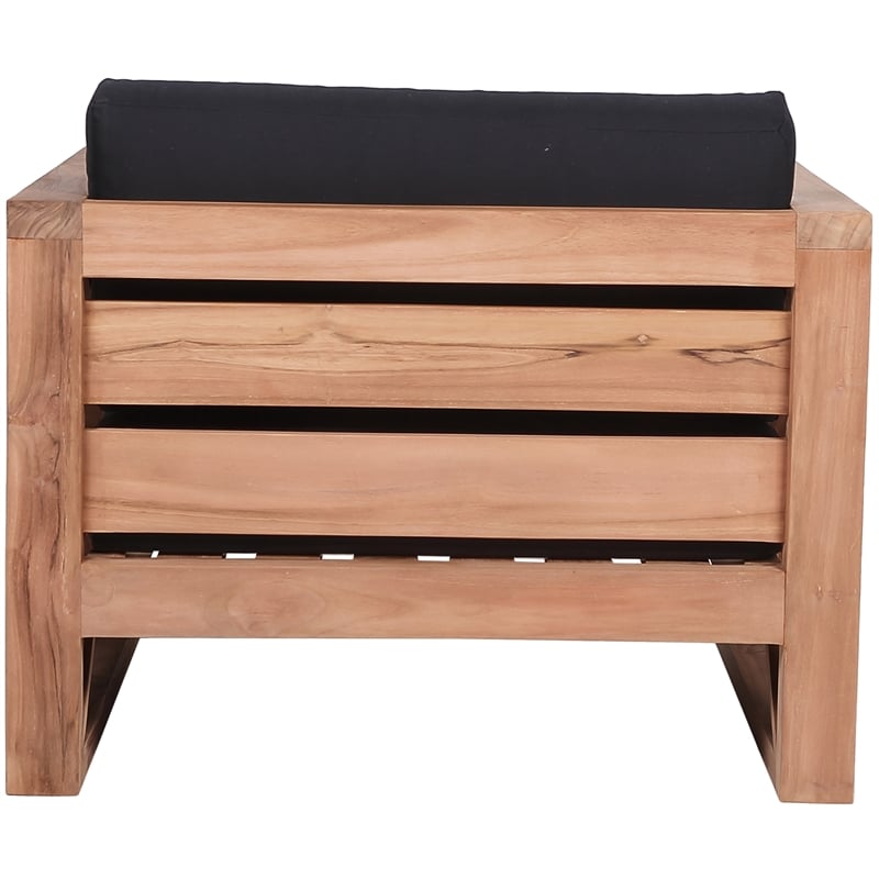 Meridian Furniture Anguilla Black Water Resisting Outdoor Chair