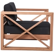 Meridian Furniture Anguilla Black Water Resisting Outdoor Chair
