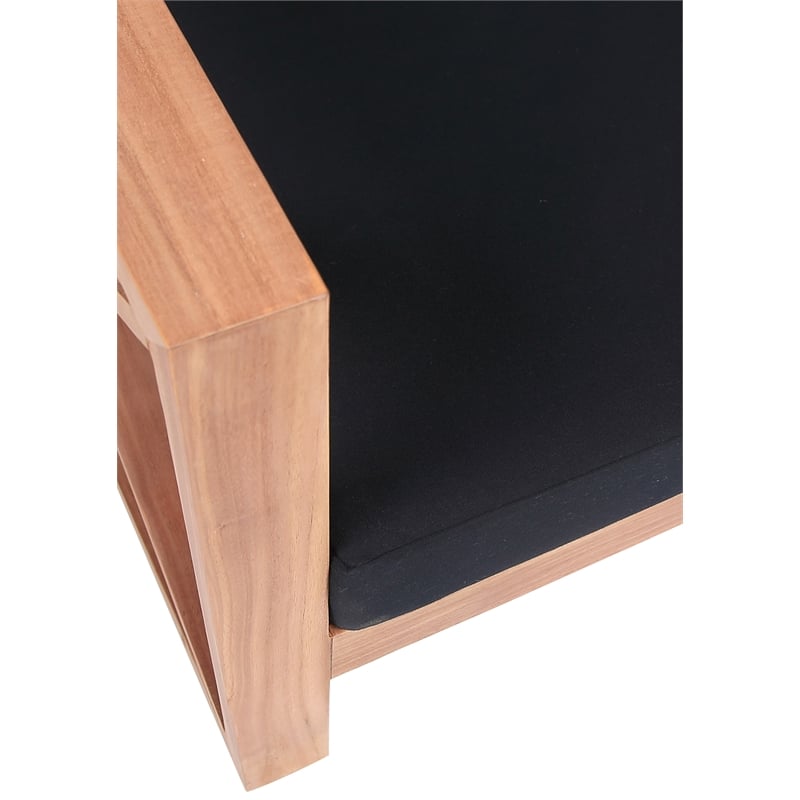 Meridian Furniture Anguilla Black Water Resisting Outdoor Chair