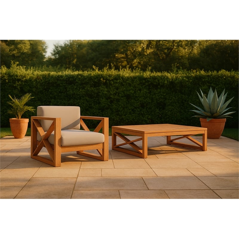 Meridian Furniture Anguilla Grey Water Resisting Outdoor Chair