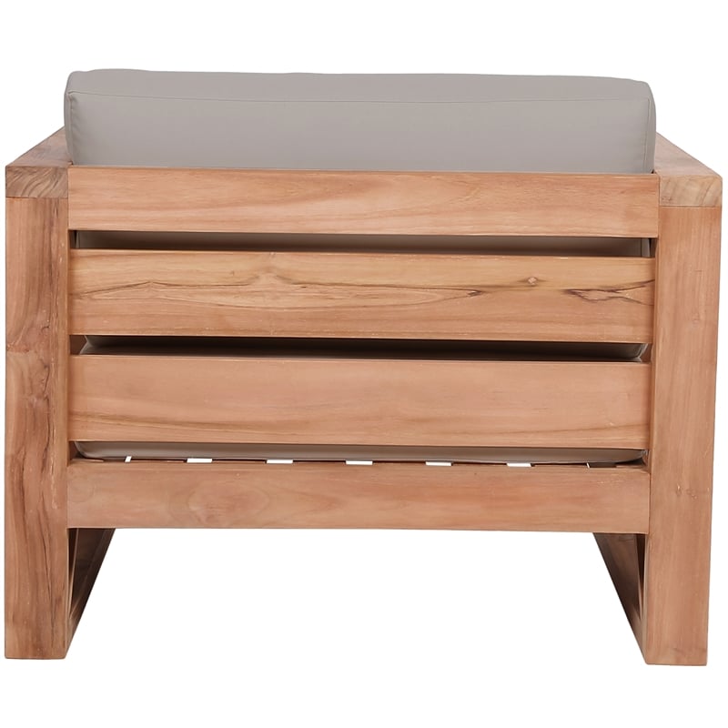 Meridian Furniture Anguilla Grey Water Resisting Outdoor Chair