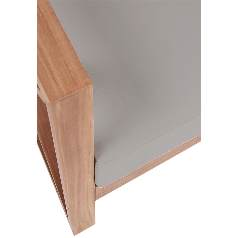 Meridian Furniture Anguilla Grey Water Resisting Outdoor Chair