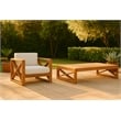 Meridian Furniture Anguilla Off White Water Resisting Outdoor Chair