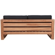 Meridian Furniture Anguilla Black Water Resisting Outdoor Loveseat