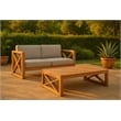 Meridian Furniture Anguilla Grey Water Resisting Outdoor Loveseat